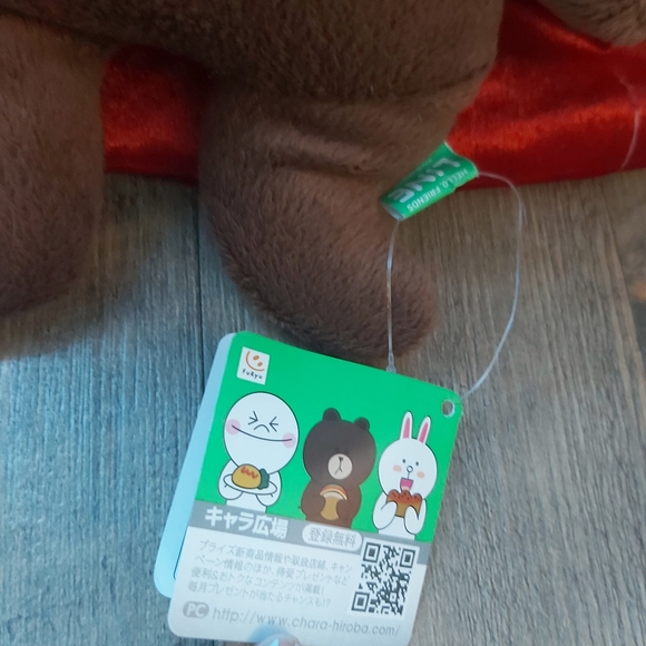 Brown Bear Line Friends Plushie Stuffy King From Japan Authentic - Picture 4 of 10